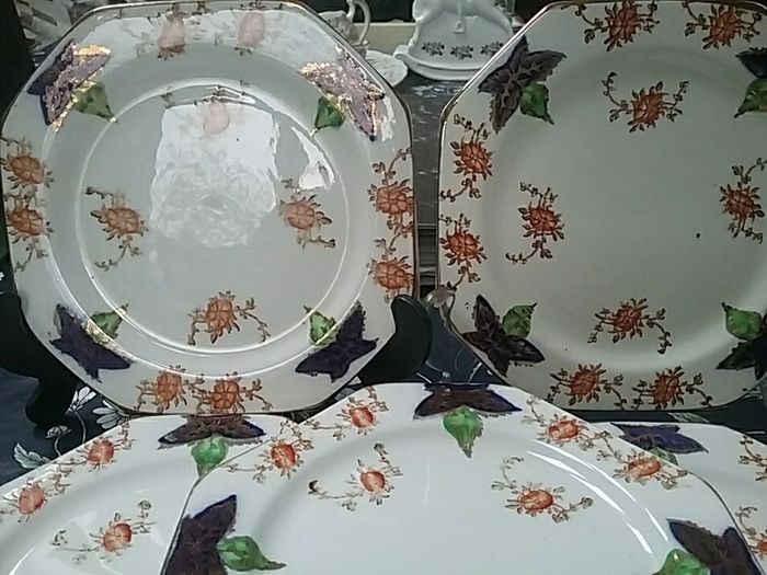 Antique Losol Ware Side/Cake Plates