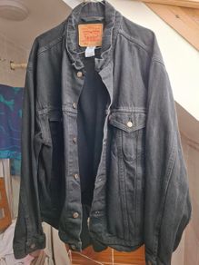 Levi Strauss Black Denim Jacket XL