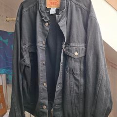 Levi Strauss Black Denim Jacket XL