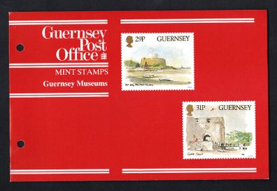 1986 Guernsey Century of Guernsey Museums Commemorative Stamps Presentation Pack
