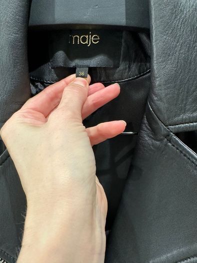 Leather jacket MAJE
