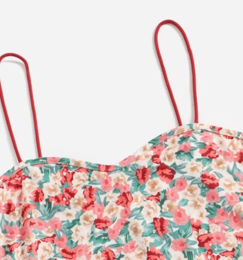 Floral High Cut Cami Bodysuit