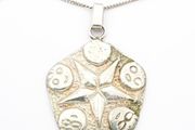 Inner Compas Protection Talisman Sterling Silver Necklace