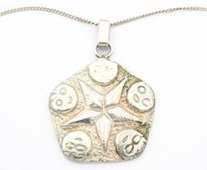 Inner Compas Protection Talisman Sterling Silver Necklace