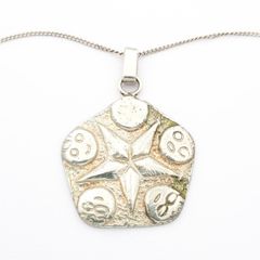 Inner Compas Protection Talisman Sterling Silver Necklace