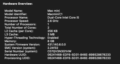 1TB Mac Mini with Wireless Keyboard and Mouse