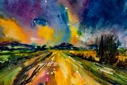 sundown experience watercolour