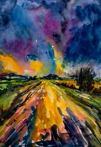 sundown experience watercolour