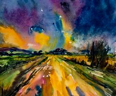 sundown experience watercolour
