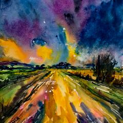 sundown experience watercolour