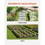 Steel Landscape Edging 5 Packs 39 x 5in Rust-Resistant for Yard Black Image 6
