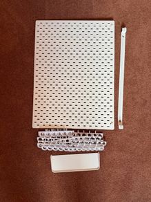 IKEA Skadis Pegboard Organizer with Warhammer Paint Racks