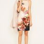 Oasis Lace Back Floral Placement Print Dress S16 Image 8