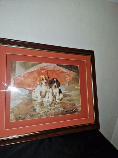 "Wait till the clouds roll by" 3D effect print - Signed