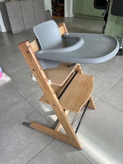 Stokke Tripp Trapp chair with babyset and harness