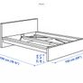 MALM standard double bed Image 4