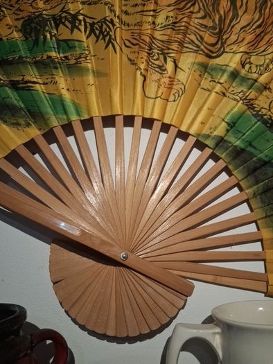 gigantic Mid-century Tiger Fan