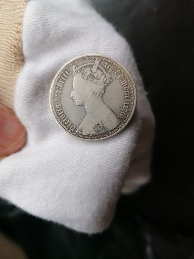 1864-67 Silver One Florin Coin
