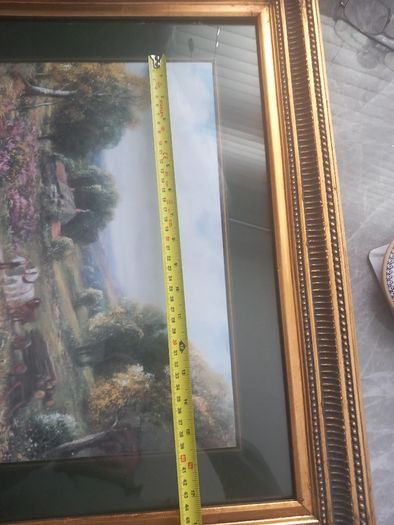 2 Antique style Large pictures and frames