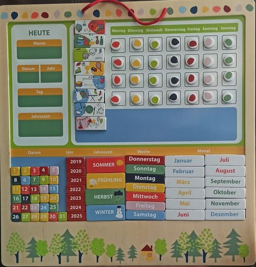 GERMAN magnetic chore chart