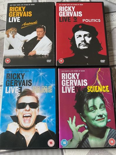 Ricky Gervais Live DVD's