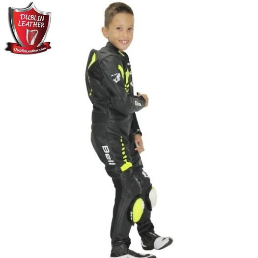 43% OFF - Bela Rollover Kids Motorcycle Cow Leather Racing Suit - FREE Shipping