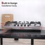 Stainless Steel Gas Hob 5 burners 76 X 50cm Natural Gas/Propane Gas Image 3