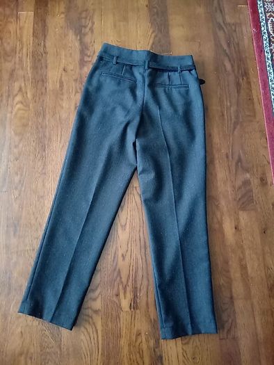 Peter O'Brien AIWear Wool Peg Leg Trousers Grey size 8
