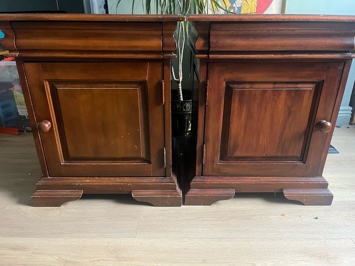 antique bedside lockers