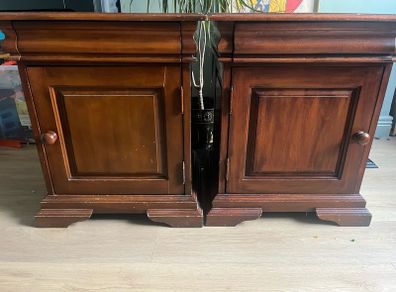 antique bedside lockers