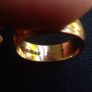 9ct men's heavy gold band 4g size S Image 4