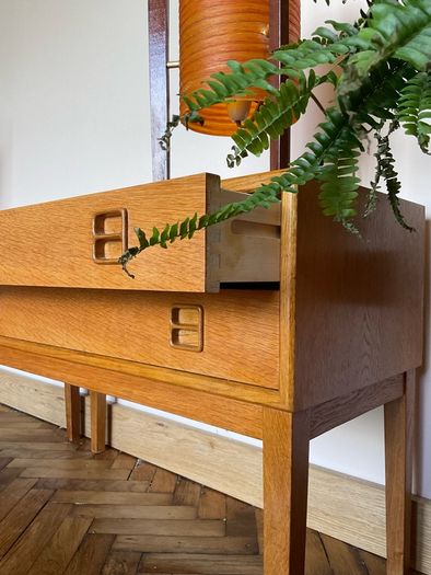 Vintage Swedish side tables  mid century