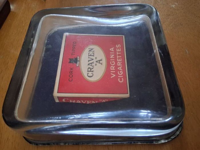 Old Craven A black cat Change Dish for shop counter