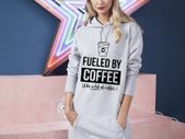 Fueled by coffee like a lot of coffee hooded long dress