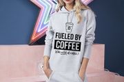 Fueled by coffee like a lot of coffee hooded long dress