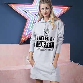 Fueled by coffee like a lot of coffee hooded long dress