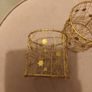 2 x christmas candle holders +candles Image 2