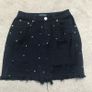 Black denim skirt Image 2