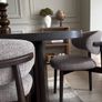210cm Dark Brown Oak Dining table, Ex Display Like New Image 4