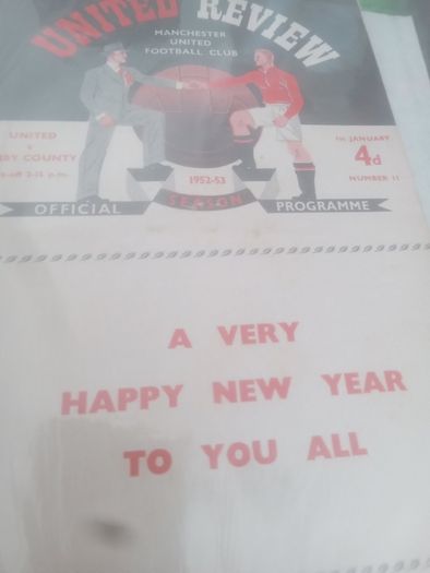 Rare Manchester United Programmes