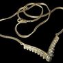 Vintage 18ct Yellow Gold Diamond Necklace Image 4