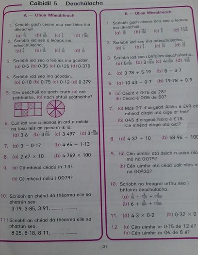 Gaeilge Gafa le Mata vintage school books