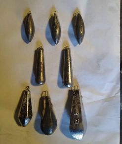 Deep sea fishing sinkers