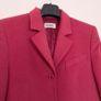 Delmod Vintage Raspberry Pink Red 100% Wool Structured Blazer Jacket 12UK/40EU Image 7
