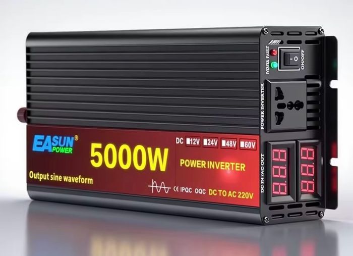 5000W Pure Sine Wave Car Inverter DC 12V /24V AC 220V 50Hz Power Inverter Converter With LED Display