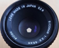 Ricoh XR Riconar 55mm f/2.2 PK mount
