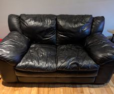 Leather couch x2