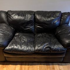 Leather couch x2