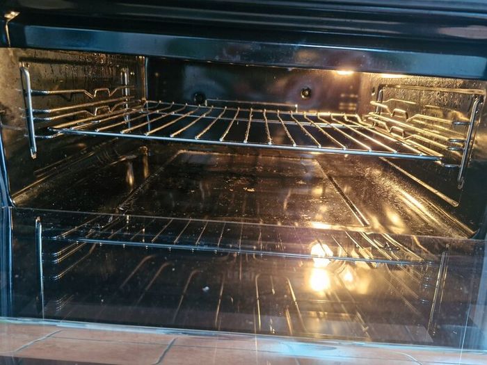 Belling double oven with halogen hob
