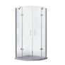BESCO Chrome Quadrant Shower Enclosure 90x90x195cm Image 5